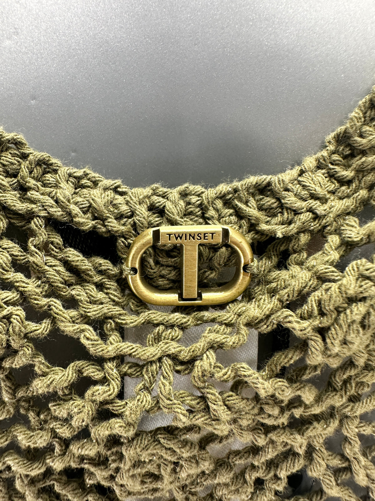 Crochet Top - Burnt Oil - S