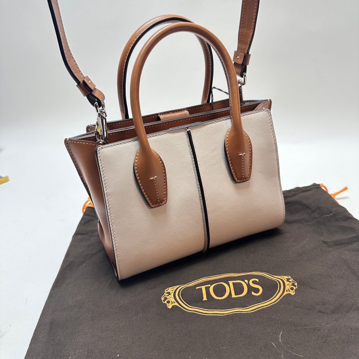 AON Shopping Due Manici Mini - Brown/Creme