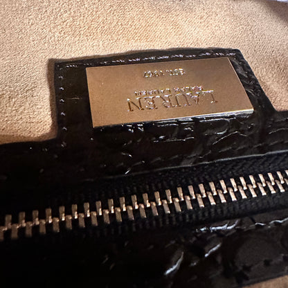 Marcy Croc Crossbody Bag - Black