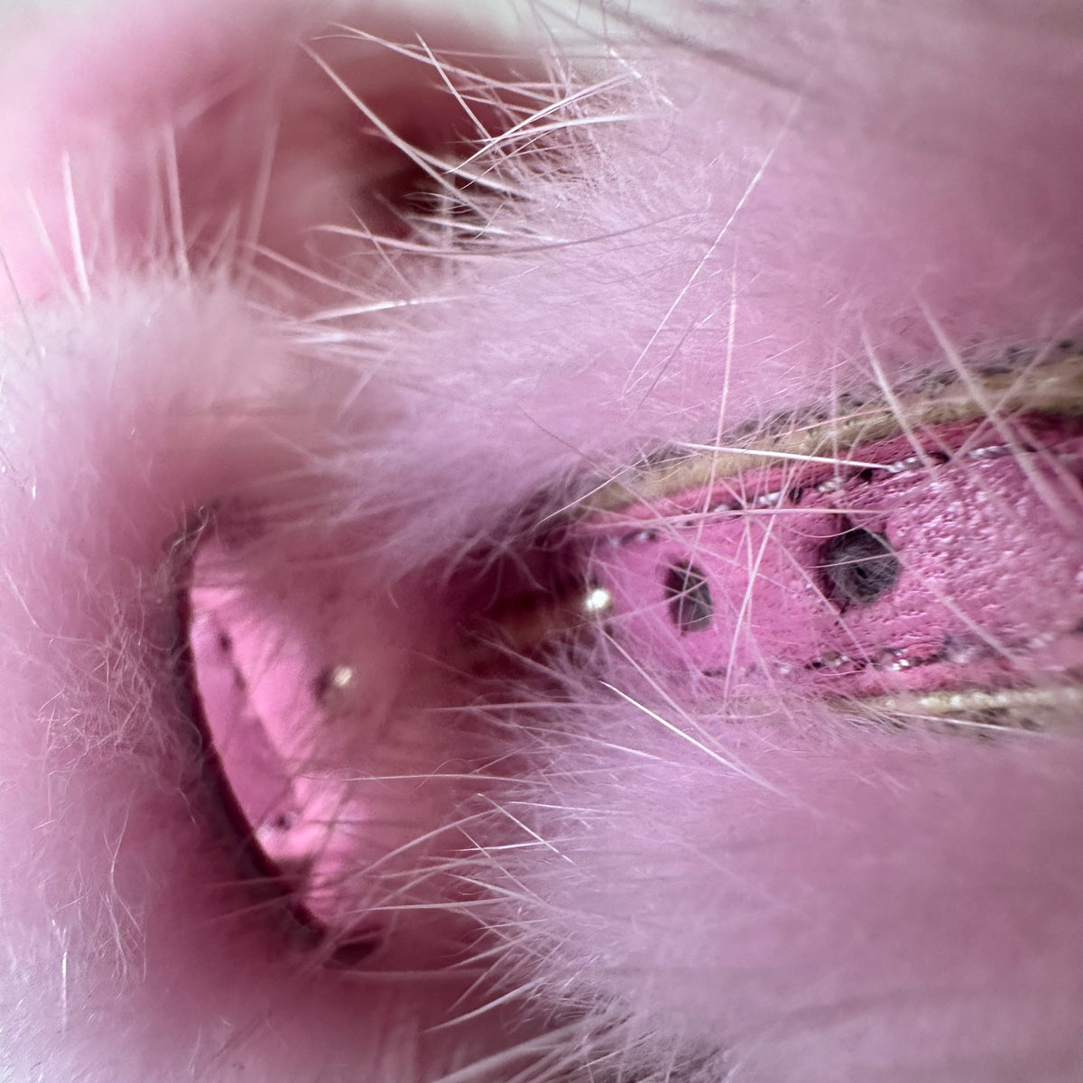 Mink Fur Sandals - Pink - EU 36.5