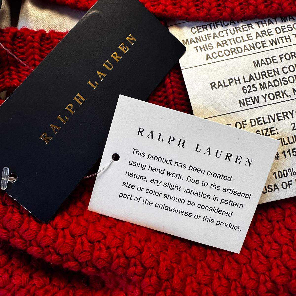 Cable-Knit Cushion - Martin Red