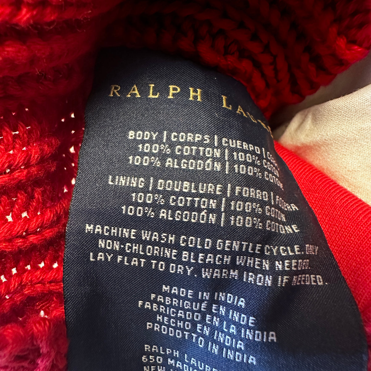 Cable-Knit Cushion - Martin Red