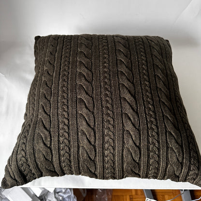 Cable-Knit Cushion - Palazzo Green