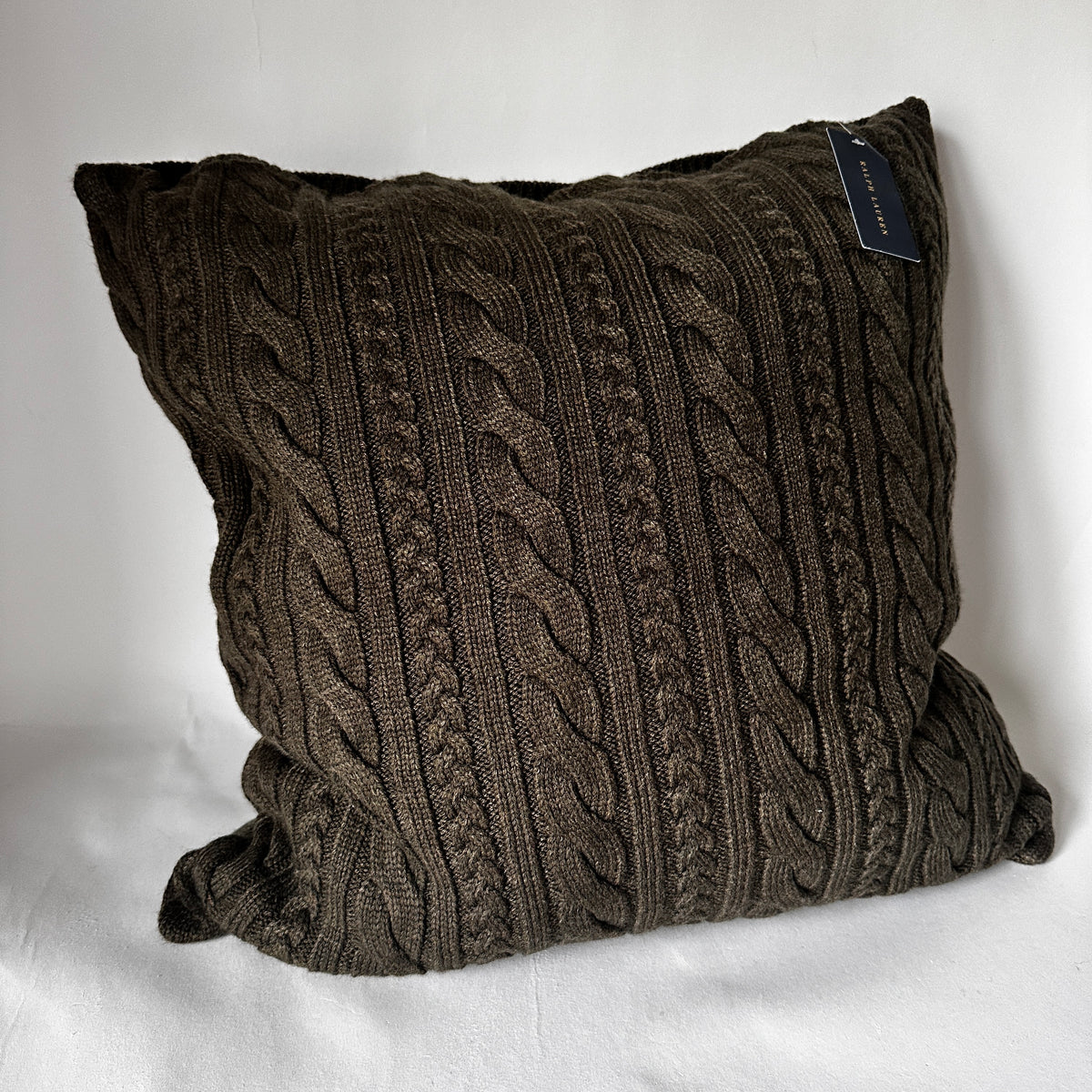 Cable-Knit Cushion - Palazzo Green
