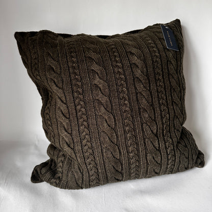 Cable-Knit Cushion - Palazzo Green