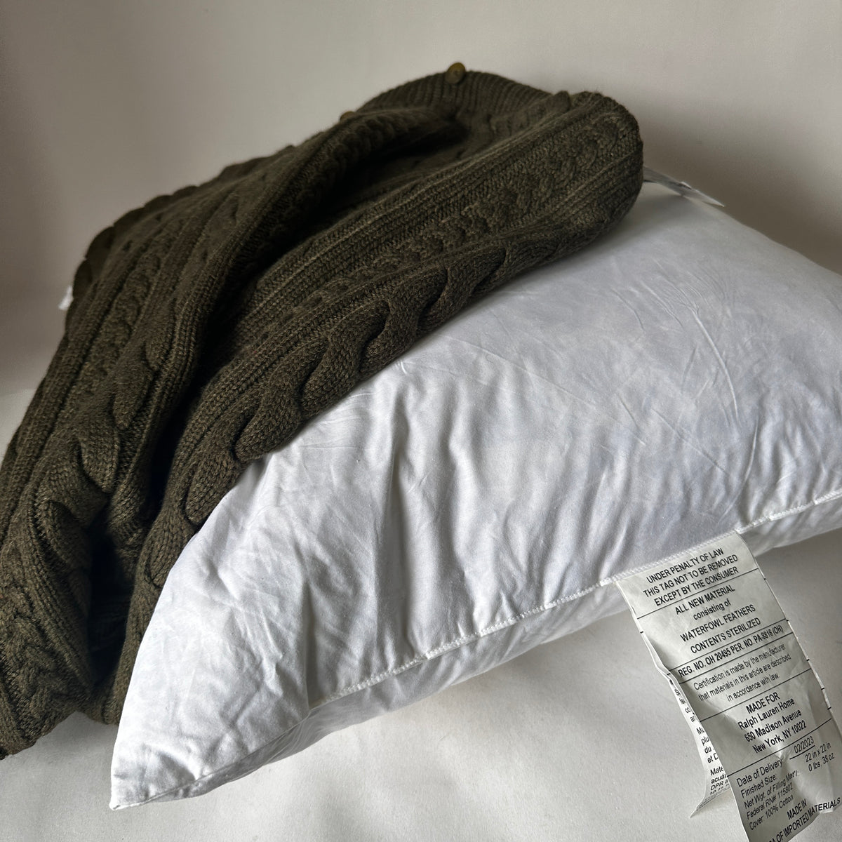 Cable-Knit Cushion - Palazzo Green