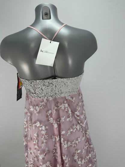 Empire Dress Sequin-Embroidered - Pink/Silver - XS