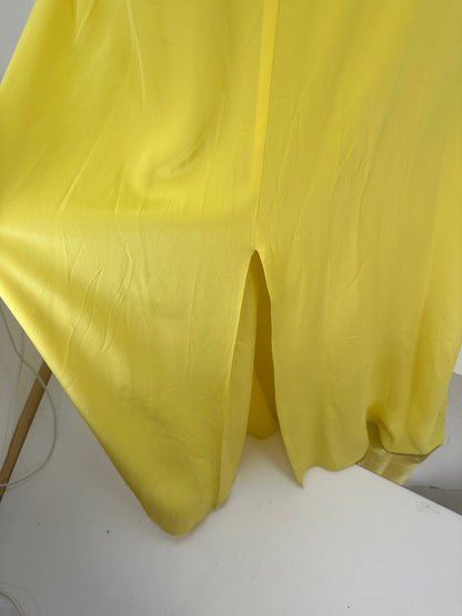 Silk Maxi Dress - Yellow - S