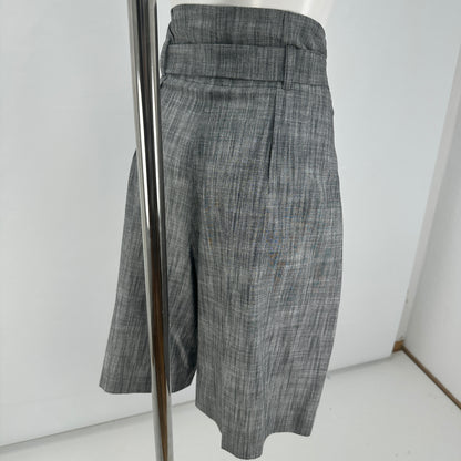 Long Shorts with Belt - Grey - M