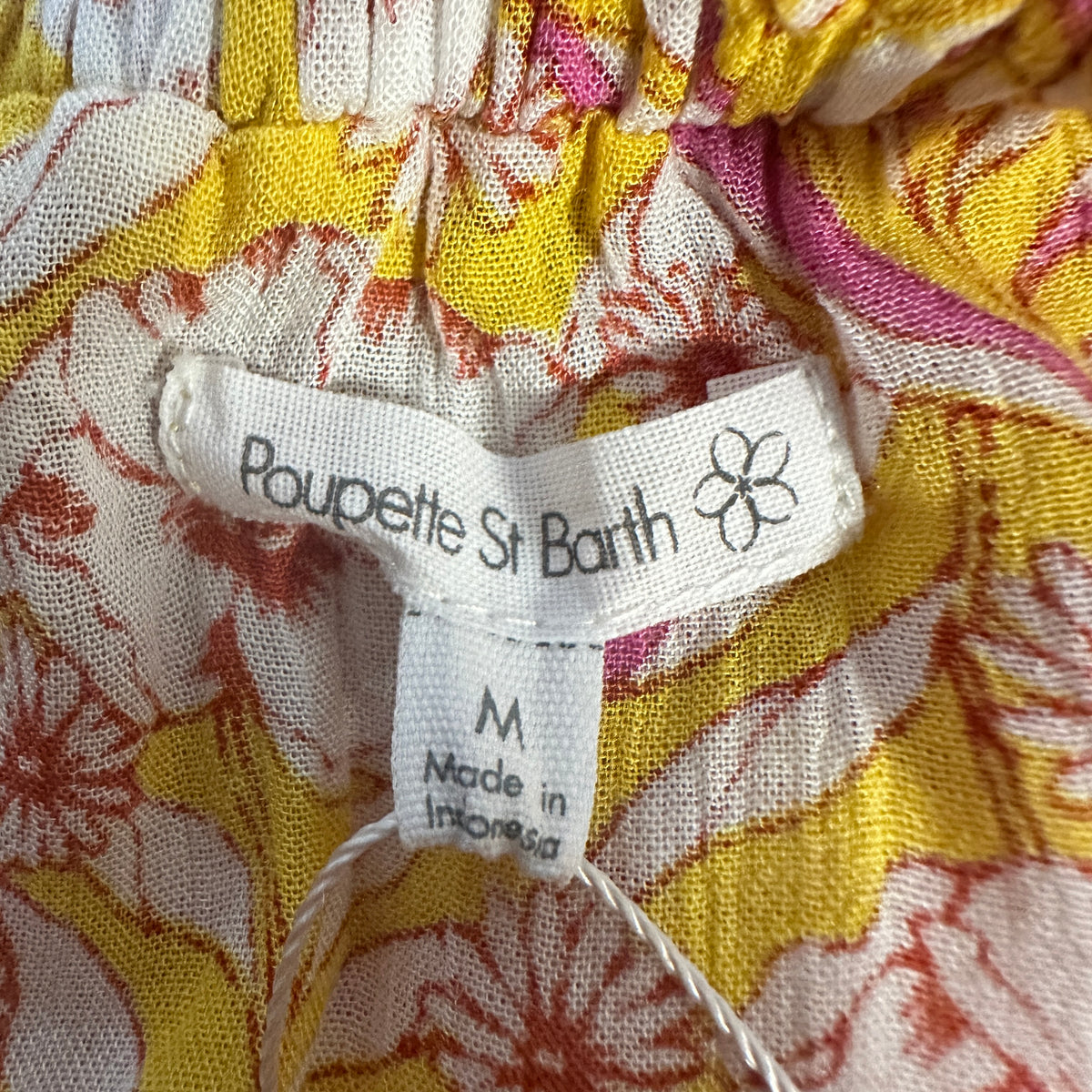 Mini Dress Bella - Yellow-Orange Floral - S