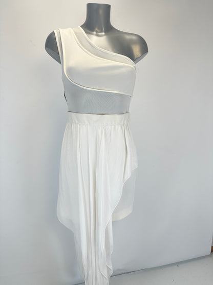 Just Cavalli One-Shoulder Dress - White - S