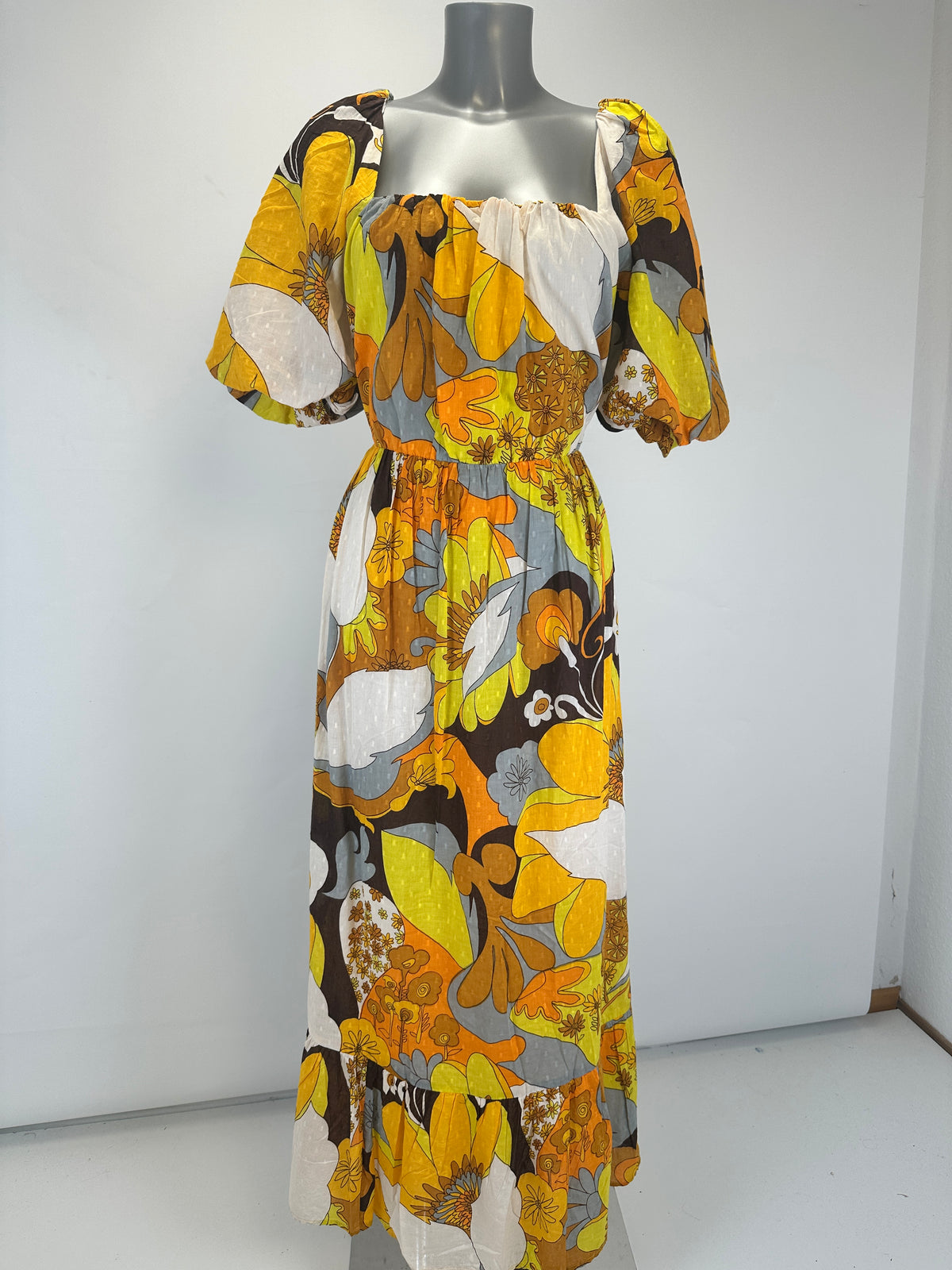 Bahia Knotty Dress - Yellow - M