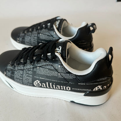 Sneakers Newspaper Print - Black - EU 37