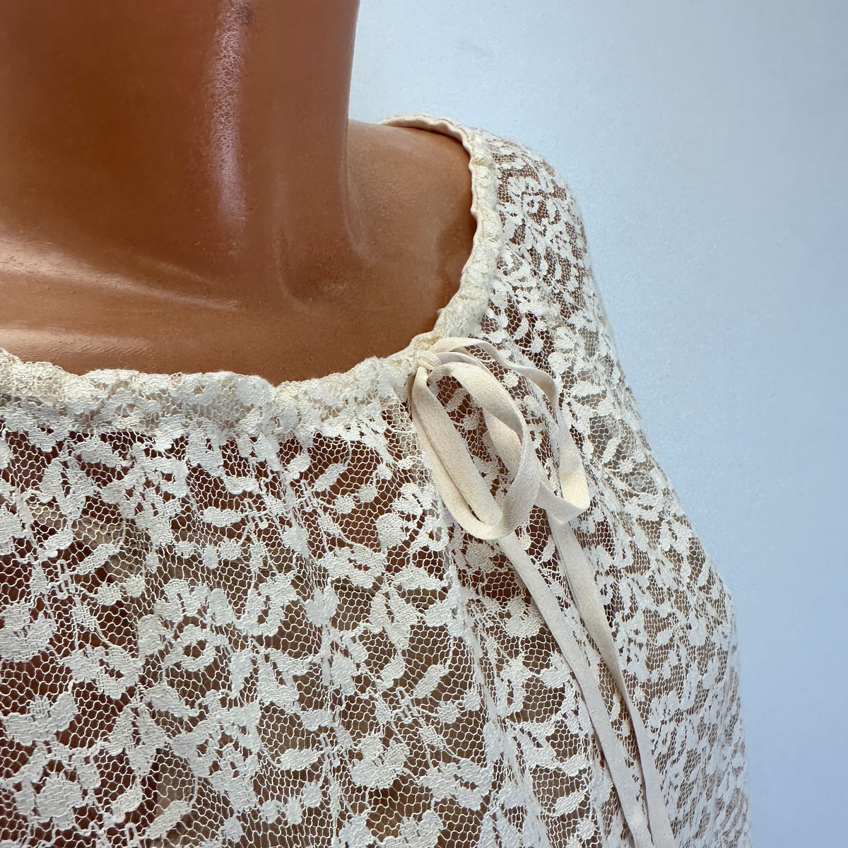 Lace Top - Cream -  XS-S