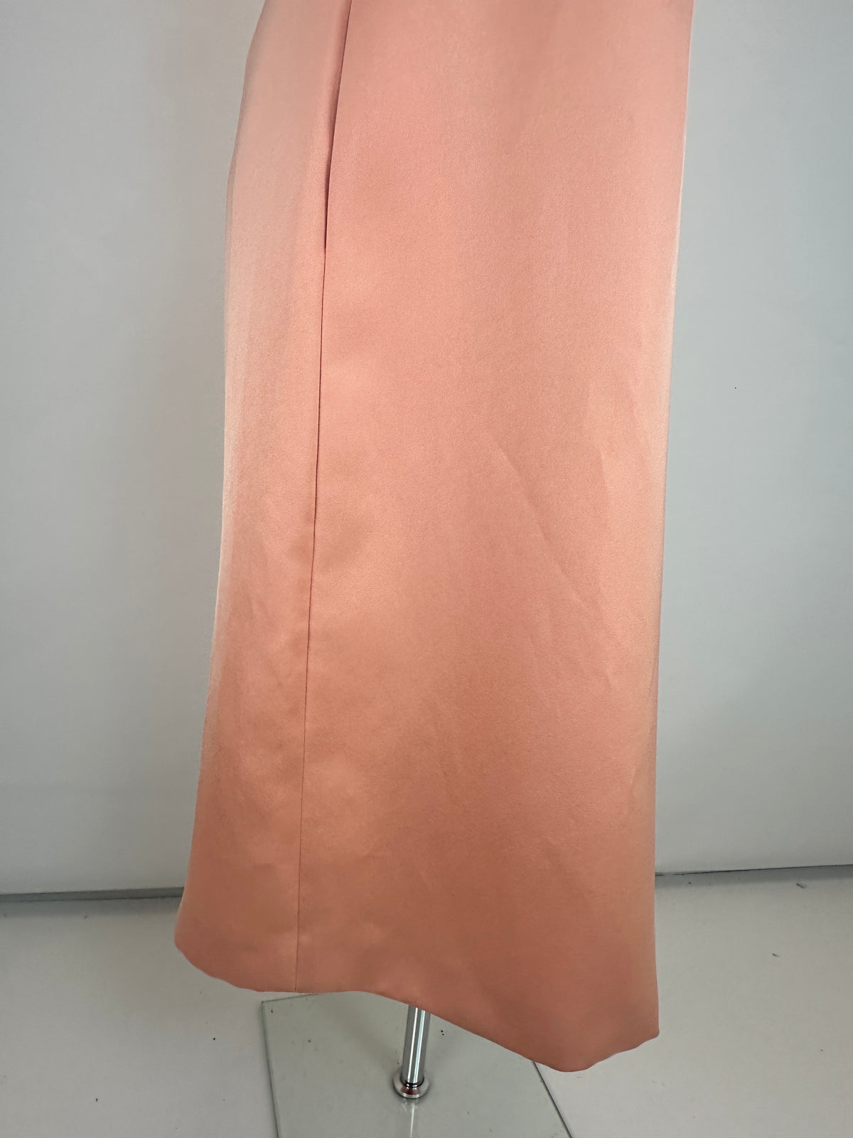 Silk Bustier Dress - Apricot - S