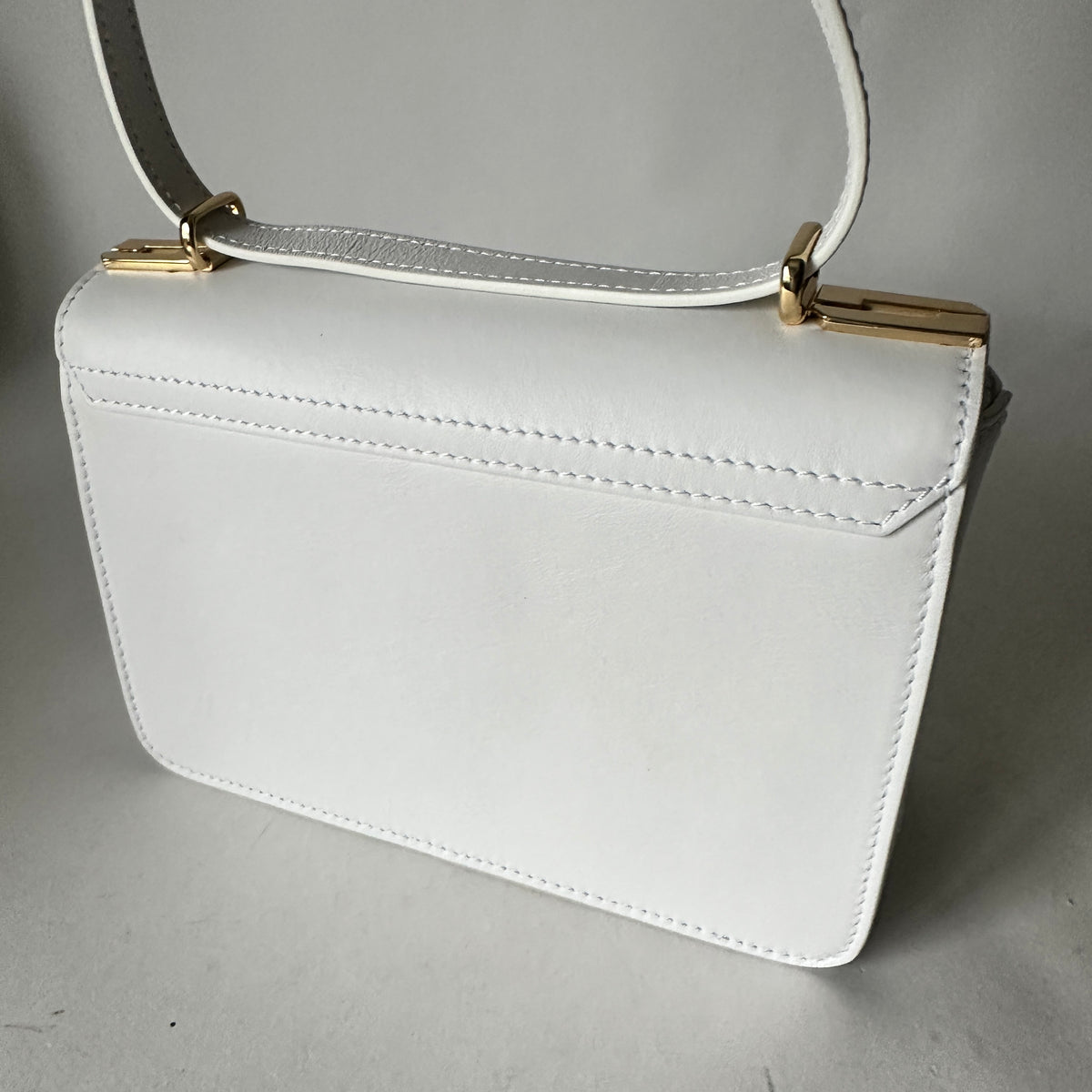 Roxane Crossbody Bag - Optic White/Gold