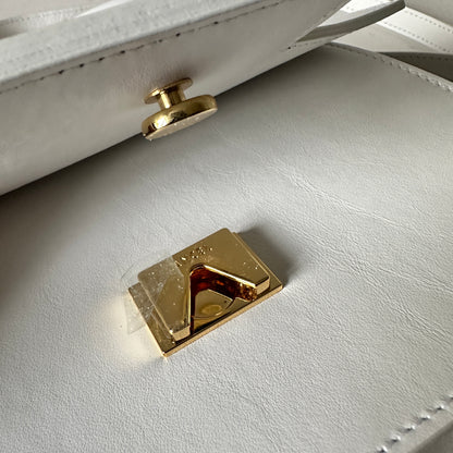 Roxane Crossbody Bag - Optic White/Gold
