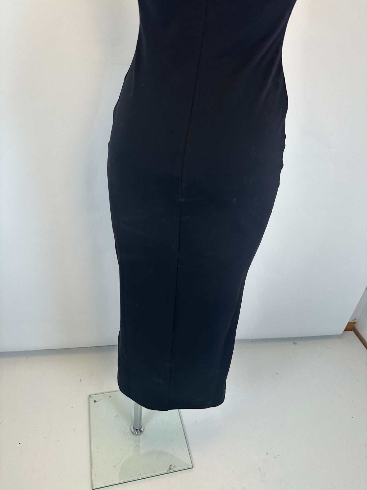 Stretch Buckle Dress - Black Pink - XS