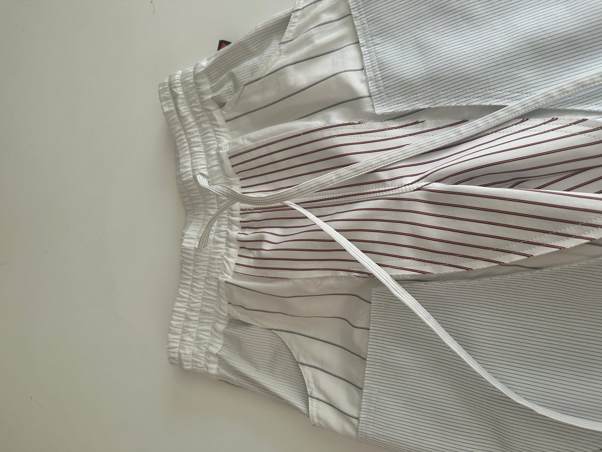 Motorcycle Poplin Pants - White - XS