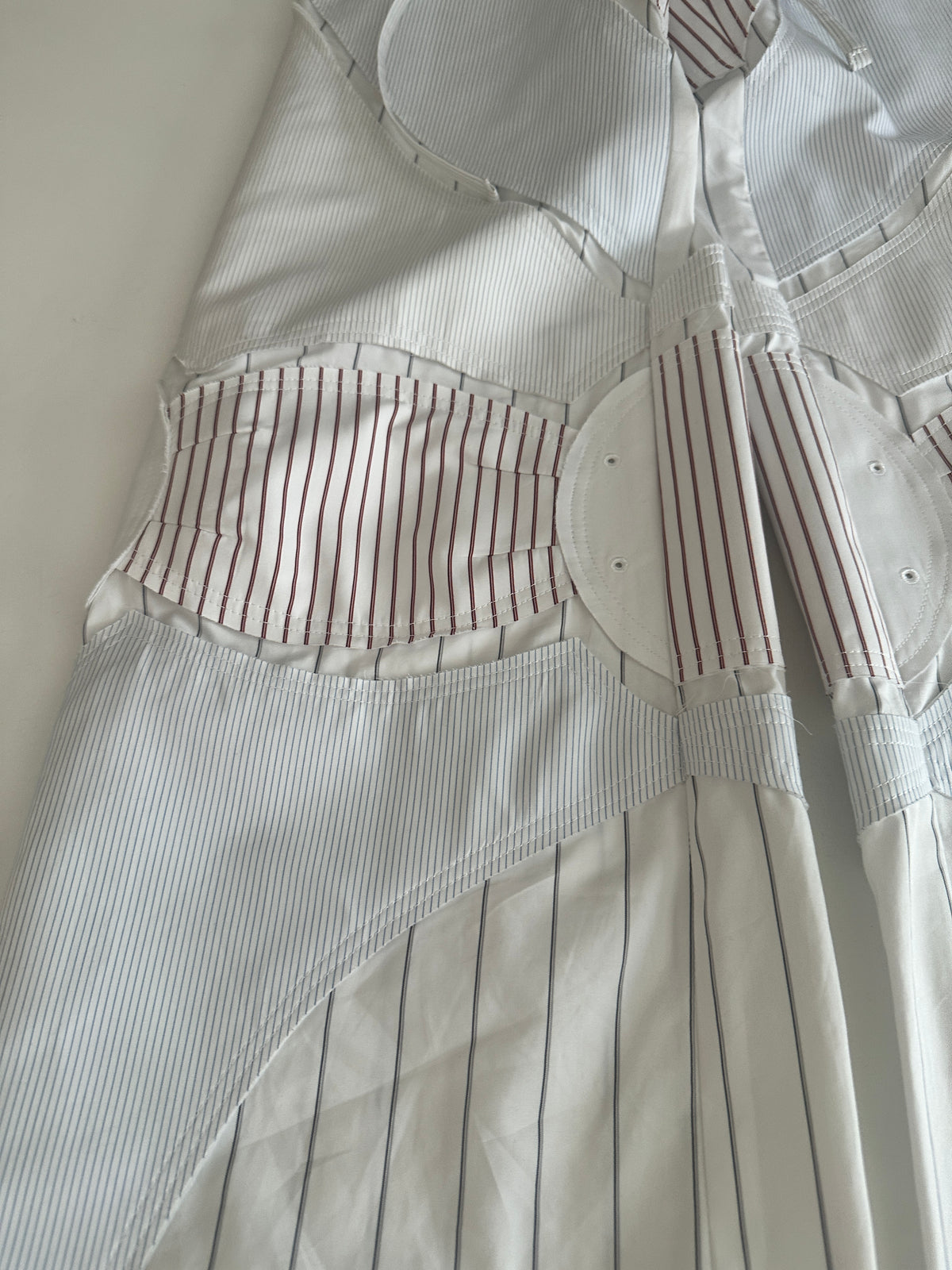 Motorcycle Poplin Pants - White - XS