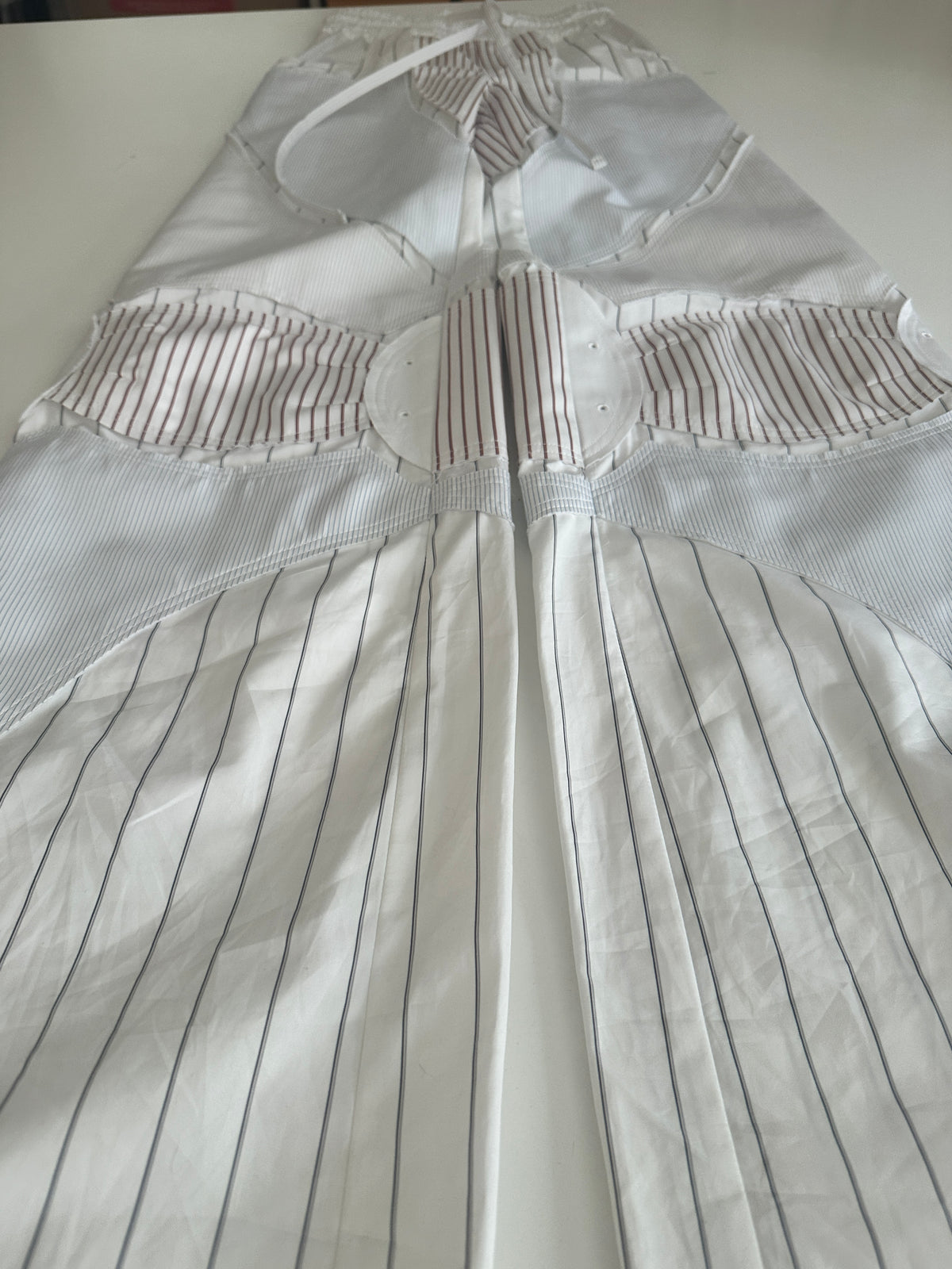 Motorcycle Poplin Pants - White - XS