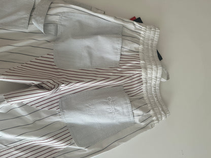 Motorcycle Poplin Pants - White - XS
