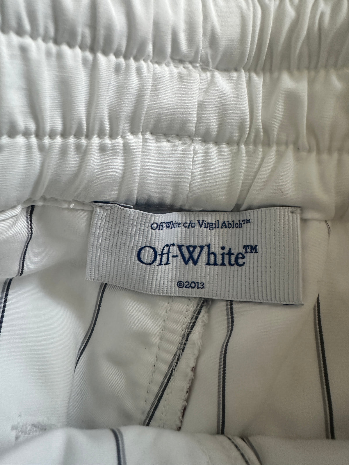 Motorcycle Poplin Pants - White - XS