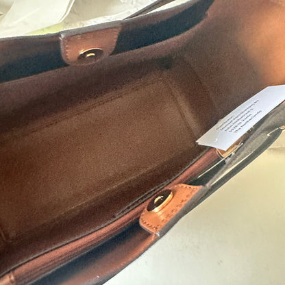 Reed - Large Belted Monogram Tote - Brown