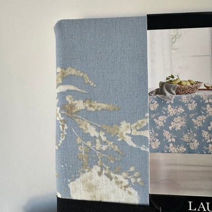 Set 1x Tablecloth + 4x Placemats - Light Blue Floral