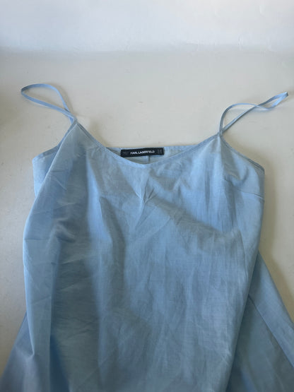 Sheer Wrap Dress - Cashmere Blue - IT 42