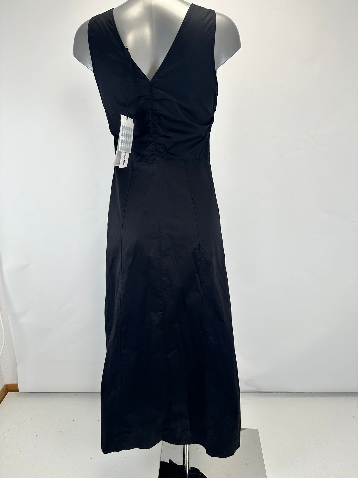 Cotton Day Dress - Black - XS