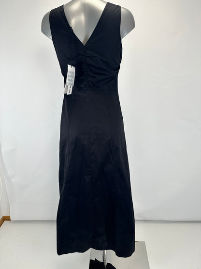 Cotton Day Dress - Black - XS