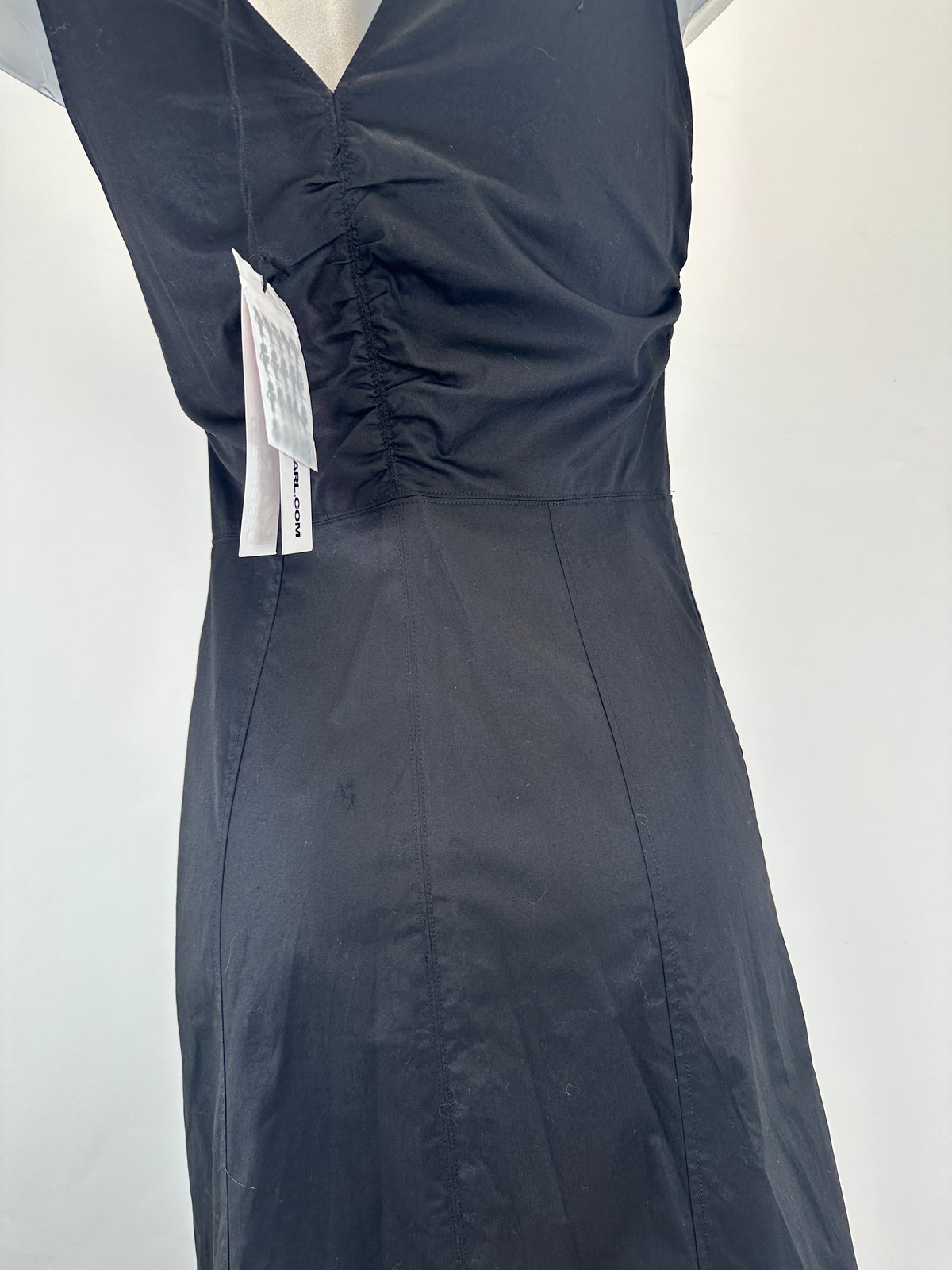 Cotton Day Dress - Black - XS