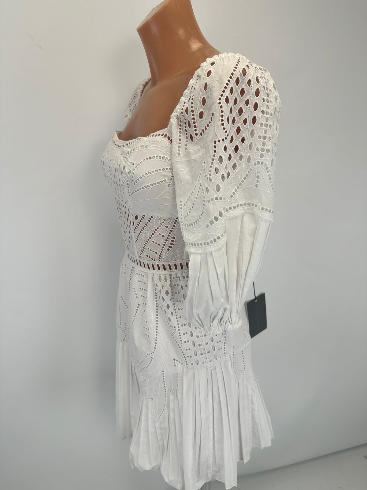 Broderie Anglaise Dress - White - IT 36
