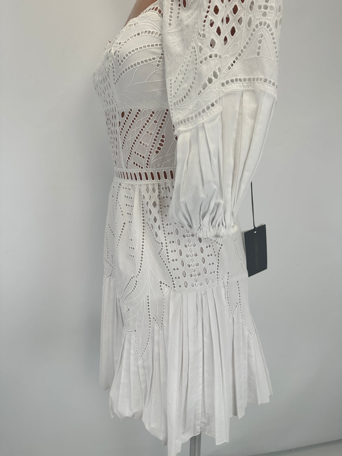 Broderie Anglaise Dress - White - IT 36