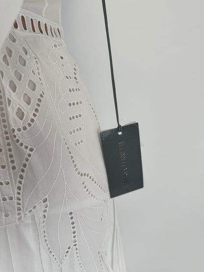 Broderie Anglaise Dress - White - IT 36