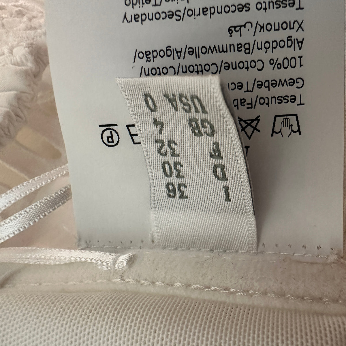 Broderie Anglaise Dress - White - IT 36