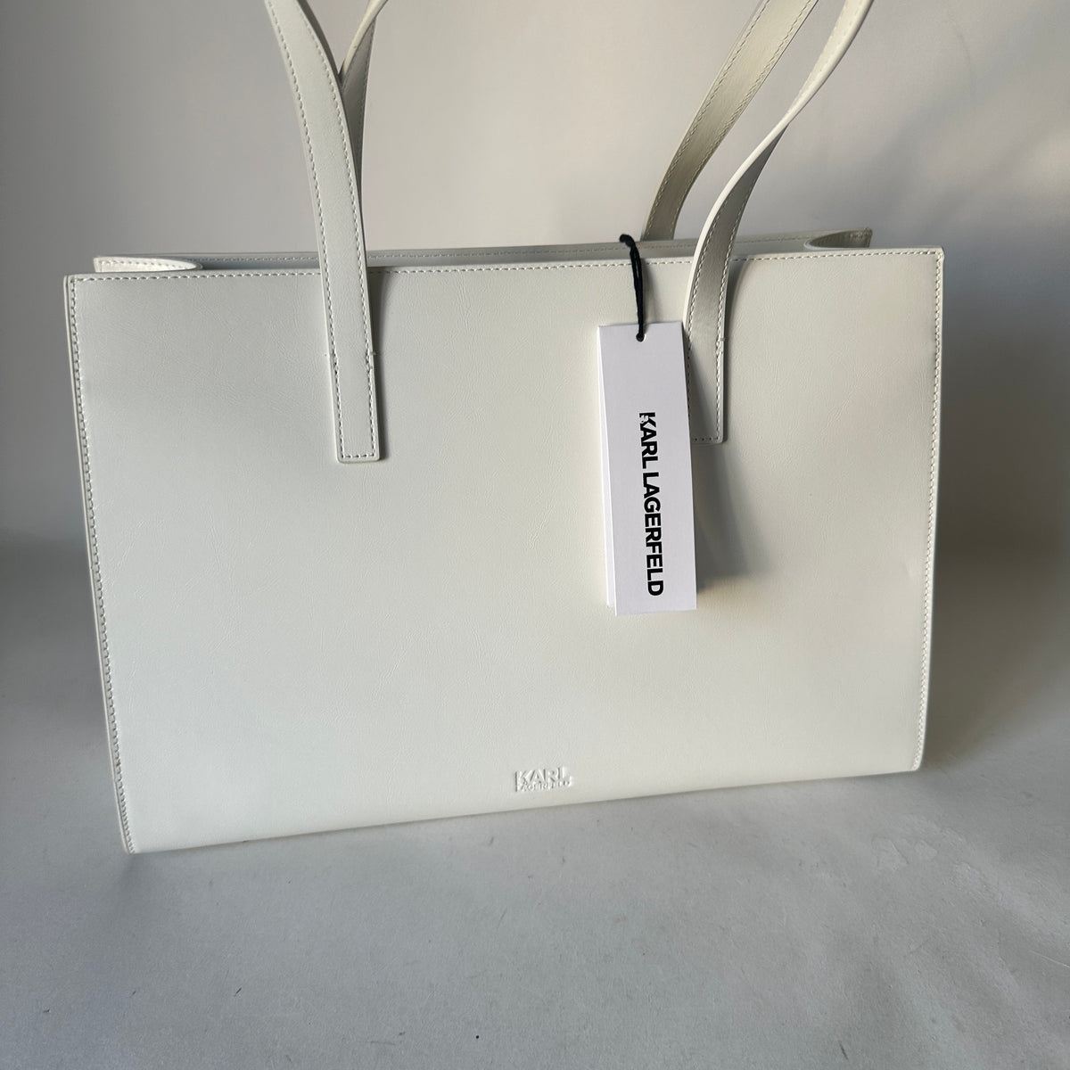 K/STONE Shiny Large Tote - Off White