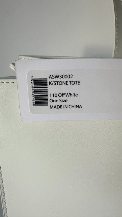 K/STONE Shiny Large Tote - Off White