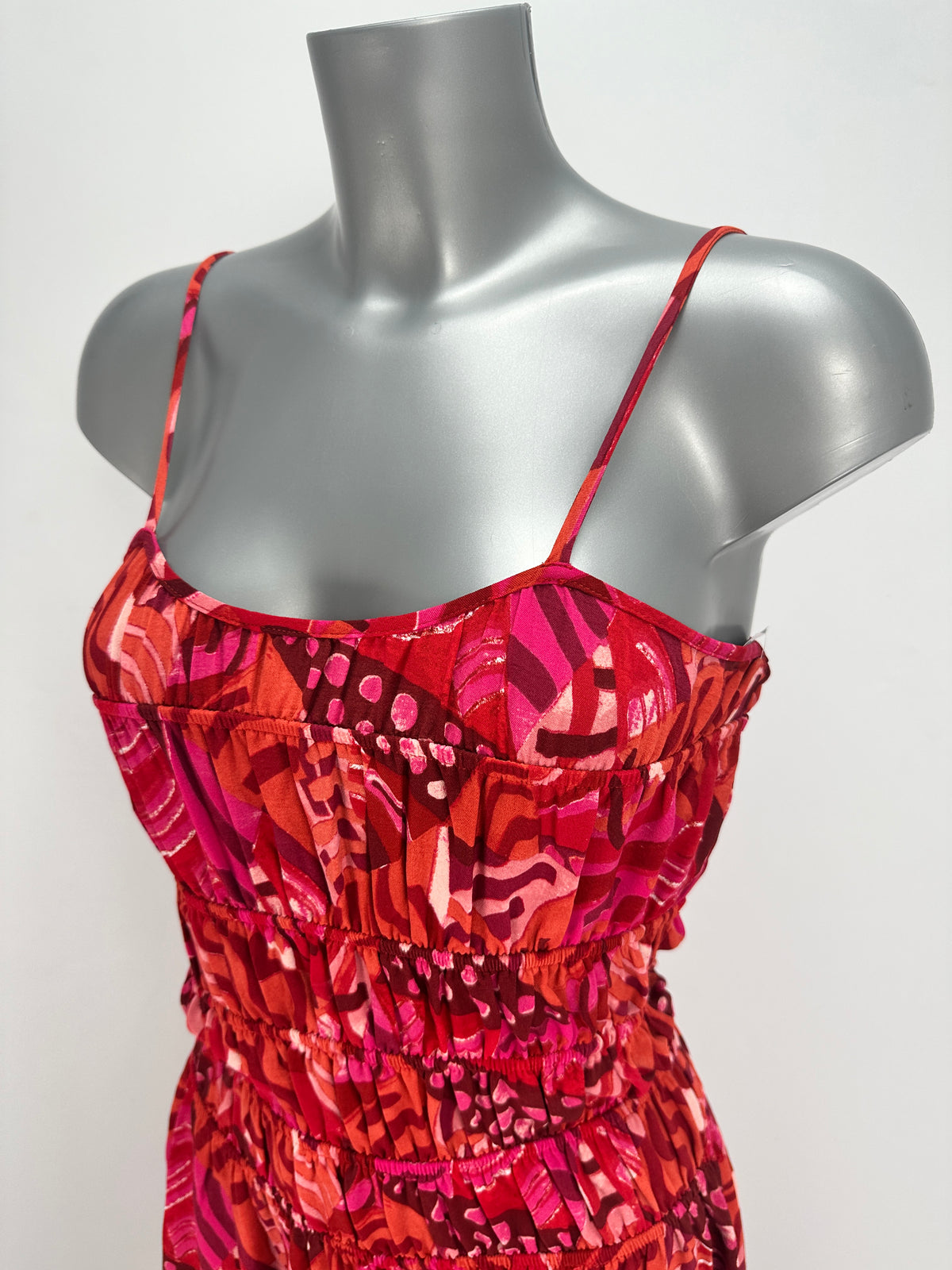 Summer Dress - Print - Red