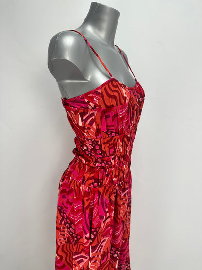 Summer Dress - Print - Red