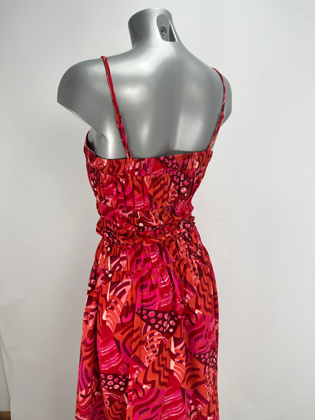 Summer Dress - Print - Red