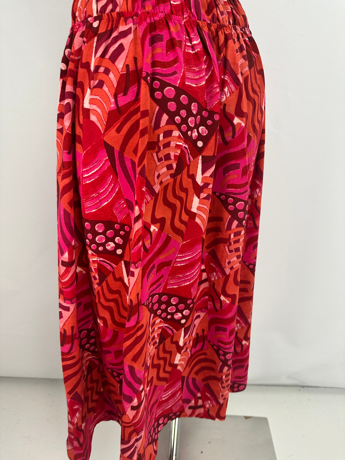 Summer Dress - Print - Red
