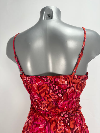 Summer Dress - Print - Red