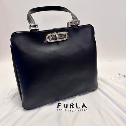 Teija Leather Tote - Black