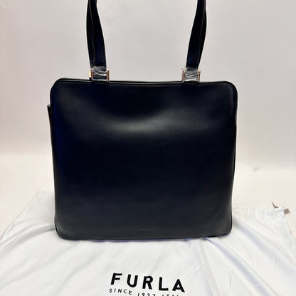 Teija Leather Tote - Black