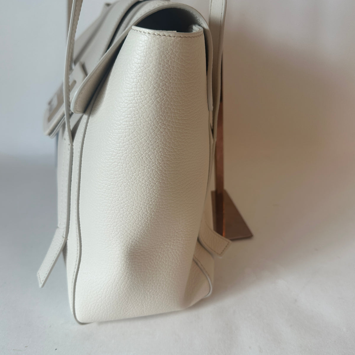 H-Bag Shopping Leather Tote - White