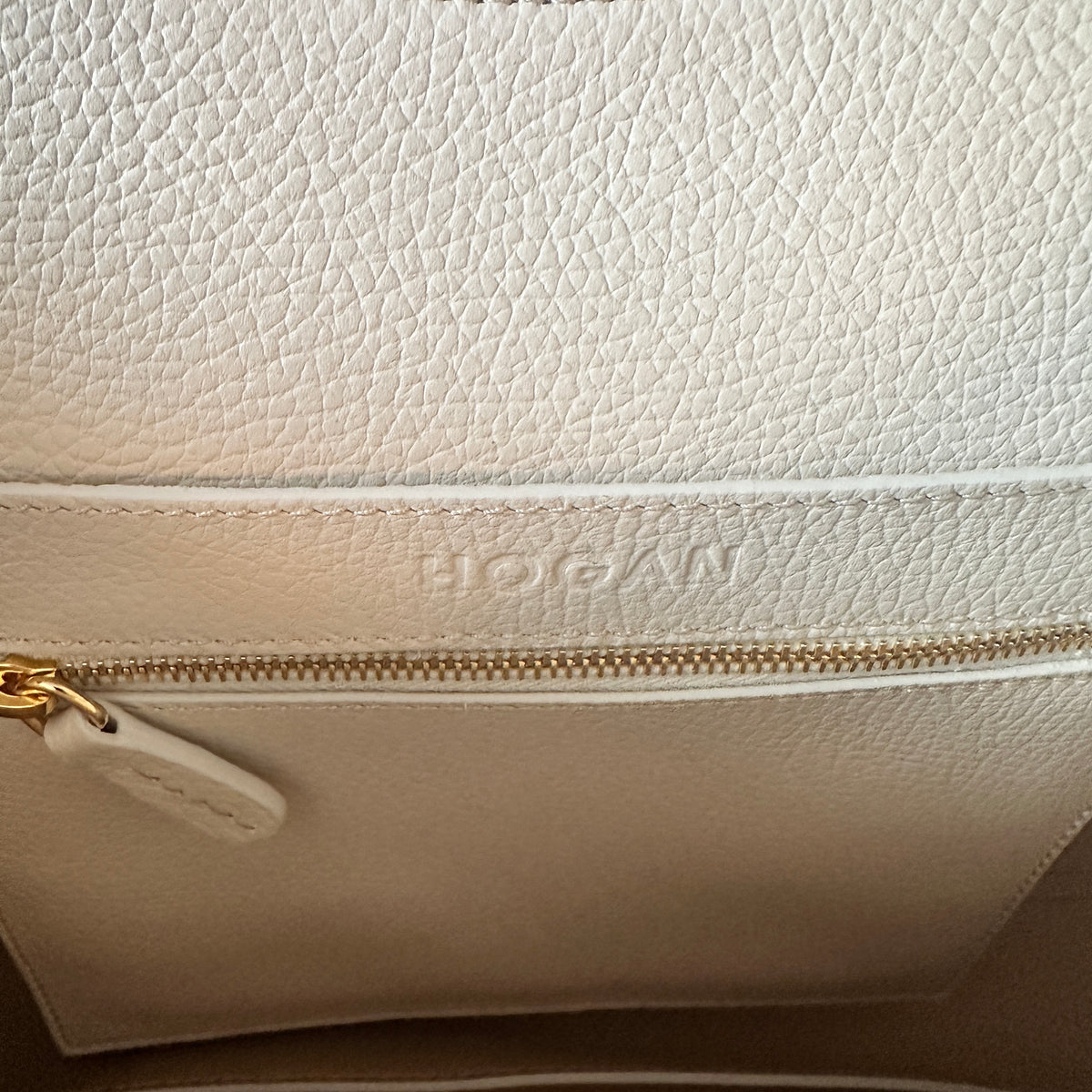 H-Bag Shopping Leather Tote - White