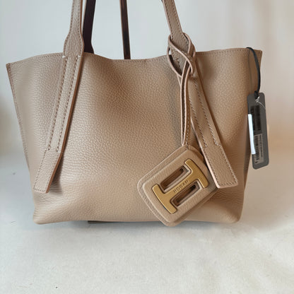 H-Bag Shopping Mini Leather Tote - Beige