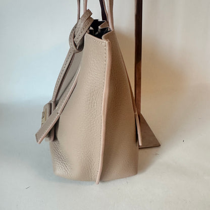 H-Bag Shopping Mini Leather Tote - Beige